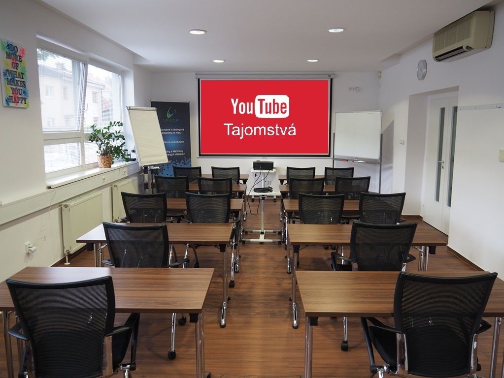 Miestnost pre kurz YouTube Tajomstva